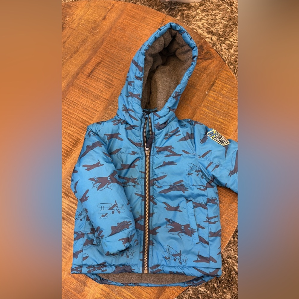 Carter's Gray and Blue Hooded Jacket